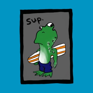 Surfer Dude Frog T-Shirt