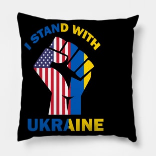 USA stand with Ukraine Pillow