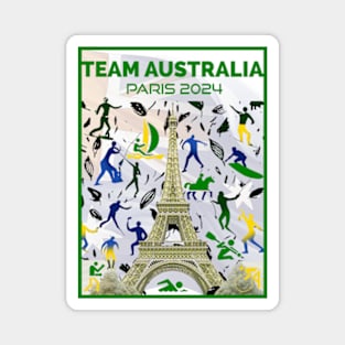 Team Australia - Paris 2024 Magnet