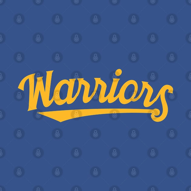 Warriors (yellow swooping text) by tropicalteesshop