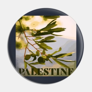 Palestine Olive Branch Pin