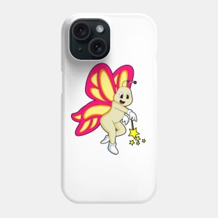 Butterfly as Wizard with Magic wand Phone Case