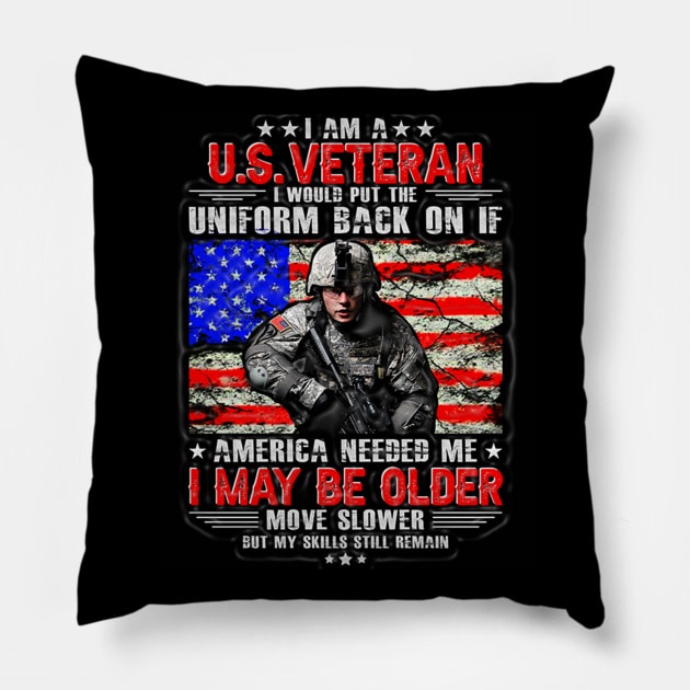 Black Panther Art - USA Army Tagline 20 Pillow by The Black Panther