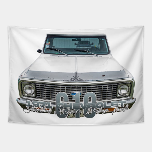 1971 Chevrolet C10 Shortbed Stepside Pickup Truck Tapestry by Gestalt Imagery