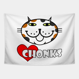 Heart Chonks - Calico Cat Tapestry