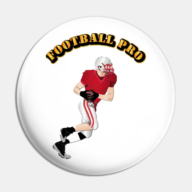 Football Pin by Pet & Nature Lovers