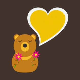 Cute Love Teddy T-Shirt