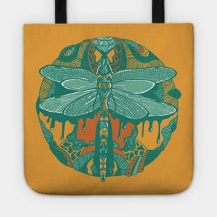 Mountain Green Circle of the Dragonfly Tote