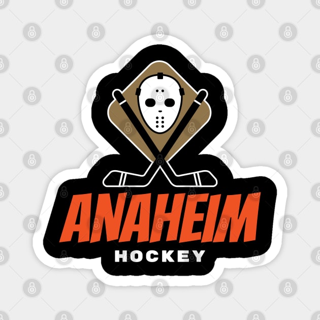 Anaheim ducks hockey Magnet by BVHstudio