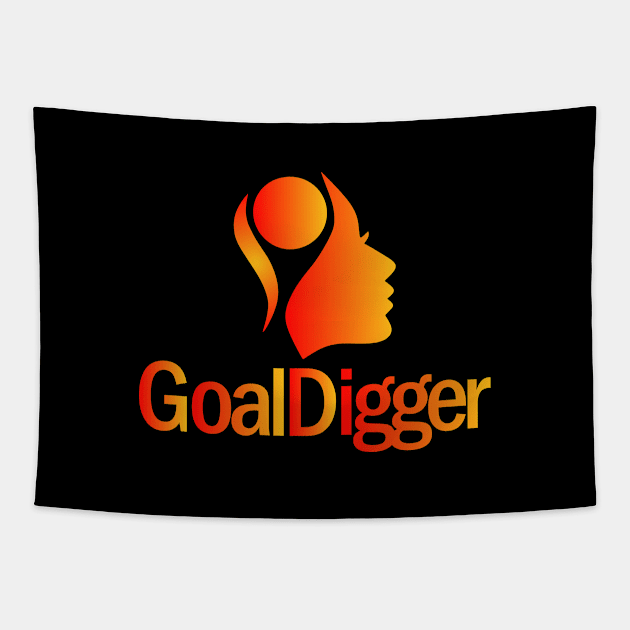 Goal Digger Girl Tapestry by apparelandprints