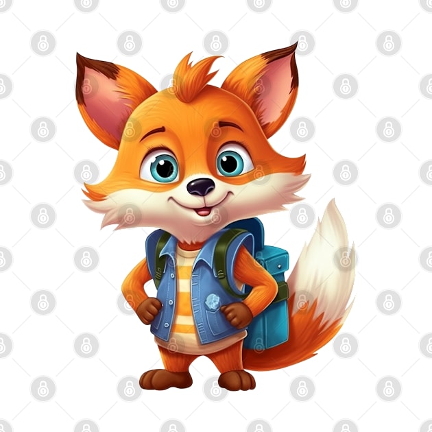 Back To School Fox by Chromatic Fusion Studio