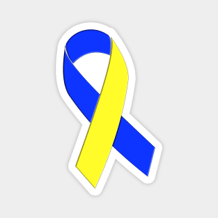 Down Syndrome Support Ribbon - Center Magnet