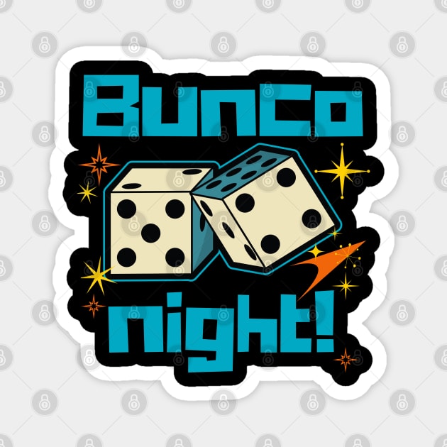 Retro Bunco Night Magnet by MalibuSun