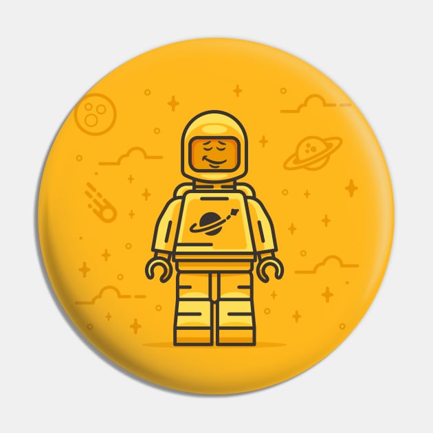 Mellow Lego Pin by whitehotmonkey