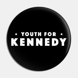 John F. Kennedy - 1960 'Youth for Kennedy (White) Pin