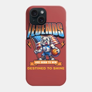 Basketball Art Legends Are Born To Win Phone Case