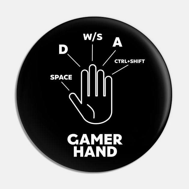 Gamer Hand Pin by Issho Ni