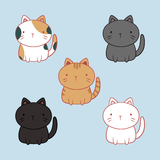 Cute cats illustration by Mayarart