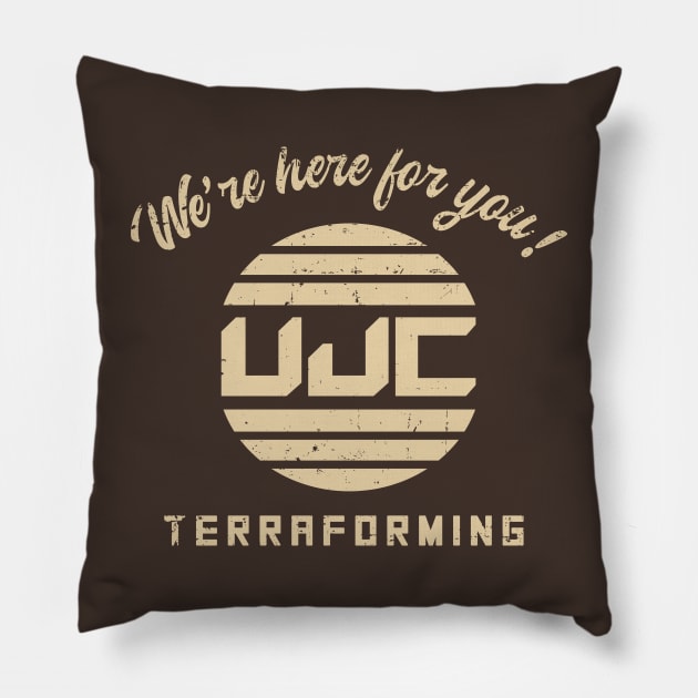 UJC Terraforming Pillow by SunsetSurf