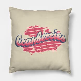 cranberies Pop Vintage Pillow