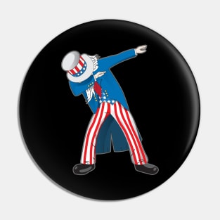 Dabbing uncle SAM Pin