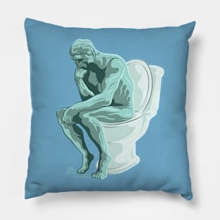 The Toilet Thinker Pillow