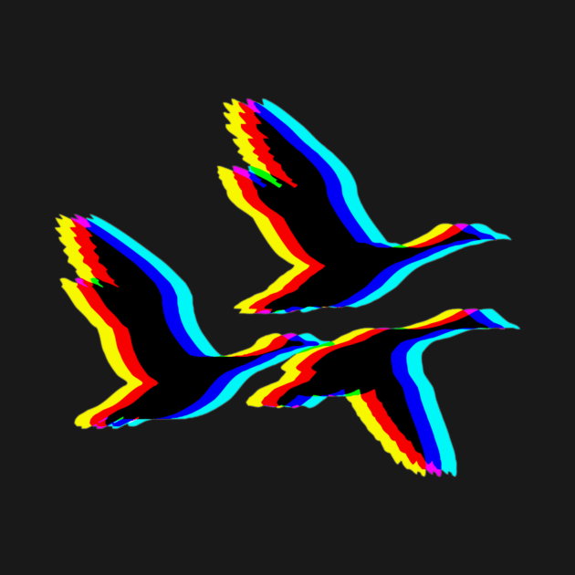 Multi-Colored Flying Geese by OnlyGeeses