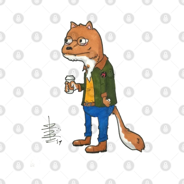 Tired Weasel by mattisbear