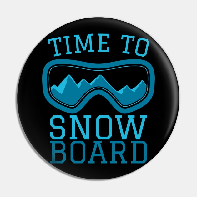 Snowboard Snowboarding Gift Winter Pin by AlleyField