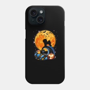 Bichon Frise Moon Cliff Pumpkin Halloween Phone Case