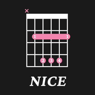 B Nice B Guitar Chord Tab Dark Theme T-Shirt