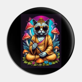 Psychedelic Techno Cat - Catsondrugs.com - cat, kitten, kitty, cats, cute, animal, pet, funny, black cat, pets, meme, pack, animals, kittens, feline Pin