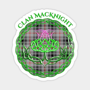 MacKnight Scottish Tartan Celtic Thistle Magnet