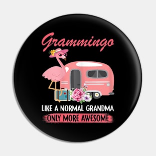 Womens Grammingo Like A Normal Grandma Only More Awesome Cute Pin