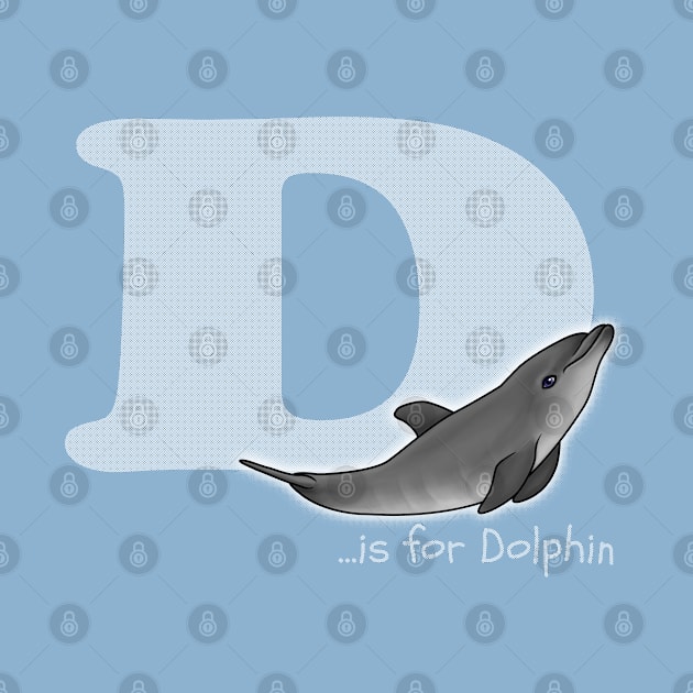 D is for Dolphin by Art by Aelia