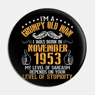 I'm A Grumpy Old Man I Was Born In Nov 1953 My Level Of Sarcasm Depends On Your Level Of Stupidity Pin