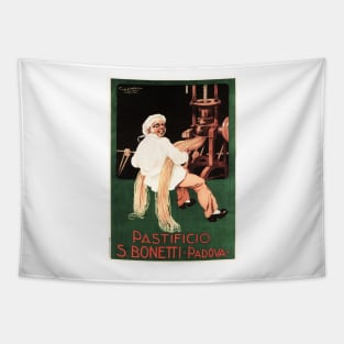 PASTIFICIO S BONETTI of Padova Vintage Italian Pasta Food Advertisement Tapestry