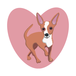 Chihuahua with heart T-Shirt