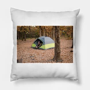 Camping Images Pillow