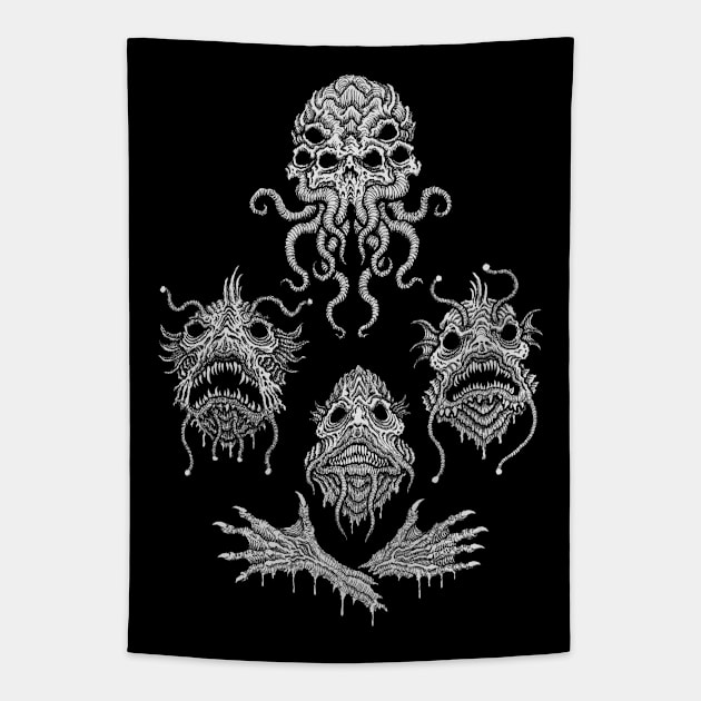 Batrachian Rhapsody - Azhmodai 2021 Tapestry by azhmodai