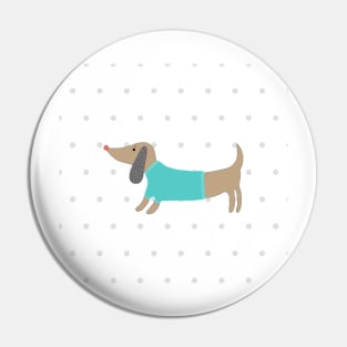 Cute hand drawn doggie Pin