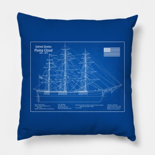 Flying Cloud Clipper Tall-Ship - AD Pillow