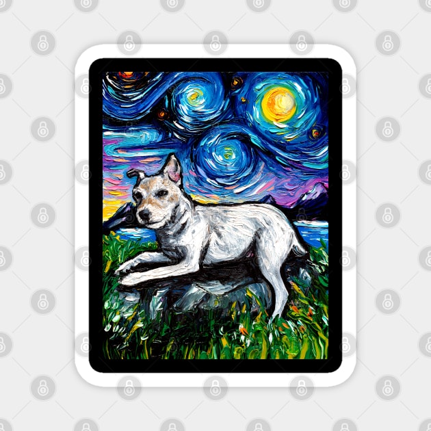 Jack Russell Terrier Night 3 Magnet by sagittariusgallery