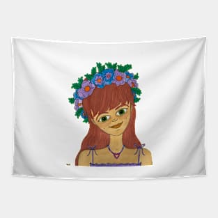 Willow, Flower Girl Tapestry