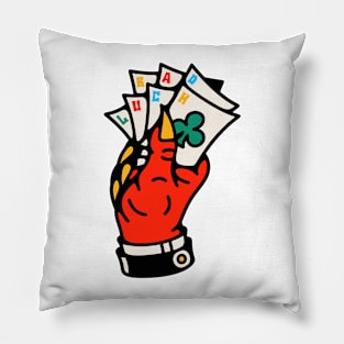 Devil playing cards Pillow