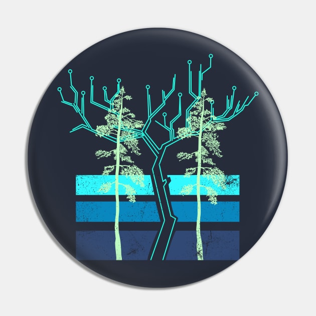 Techno Tree Pin by pilipsjanuariusDesign