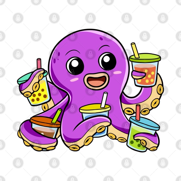 Boba Octopus by WildSloths