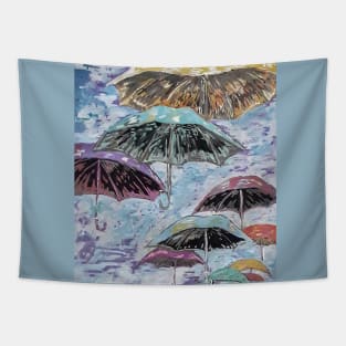 The Umbrellas above. Tapestry