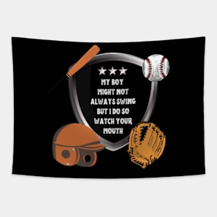 Baseball Grandma Thats My Grandson Out There Tapestry