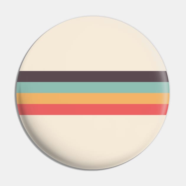 Retro Rainbow Stripe Pin by lymancreativeco